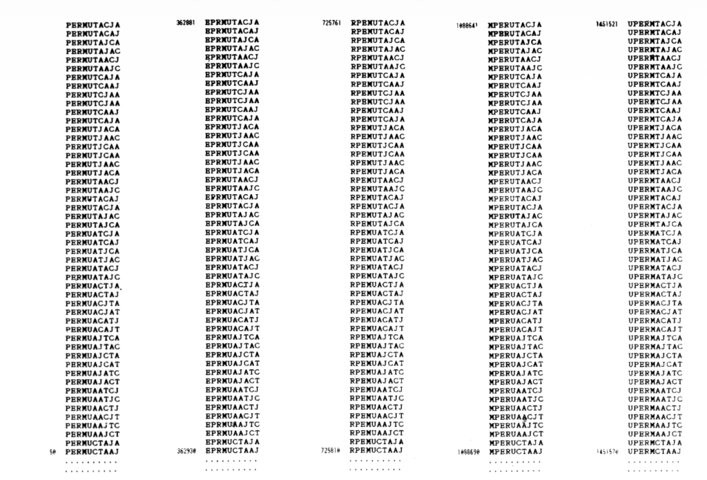 0. Permutacja II 1989