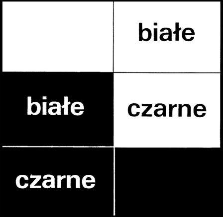 17. Bez tytułu (białe – czarne) 1970