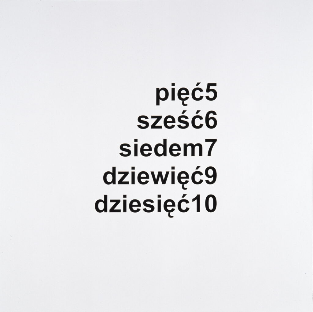 Stanisław Dróżdż, Bez tytułu, 2003, w zbiorach Zachęty – Narodowej Galerii Sztuki.