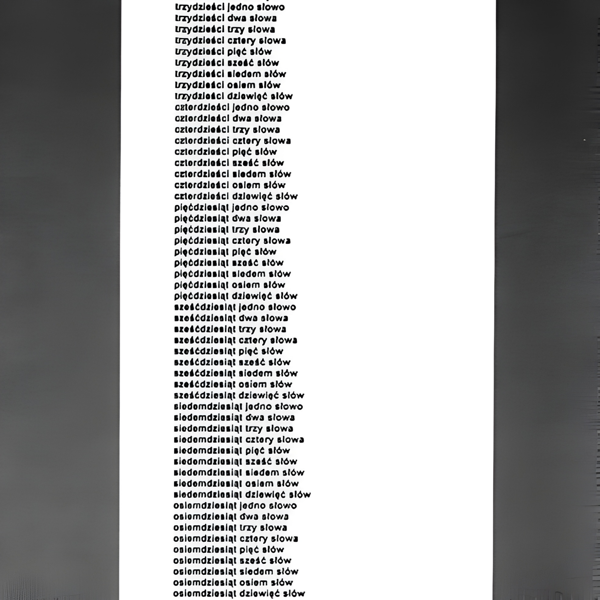 76. Słowa, zdania _ cyfry, liczby – wzajemne przenikanie 2005