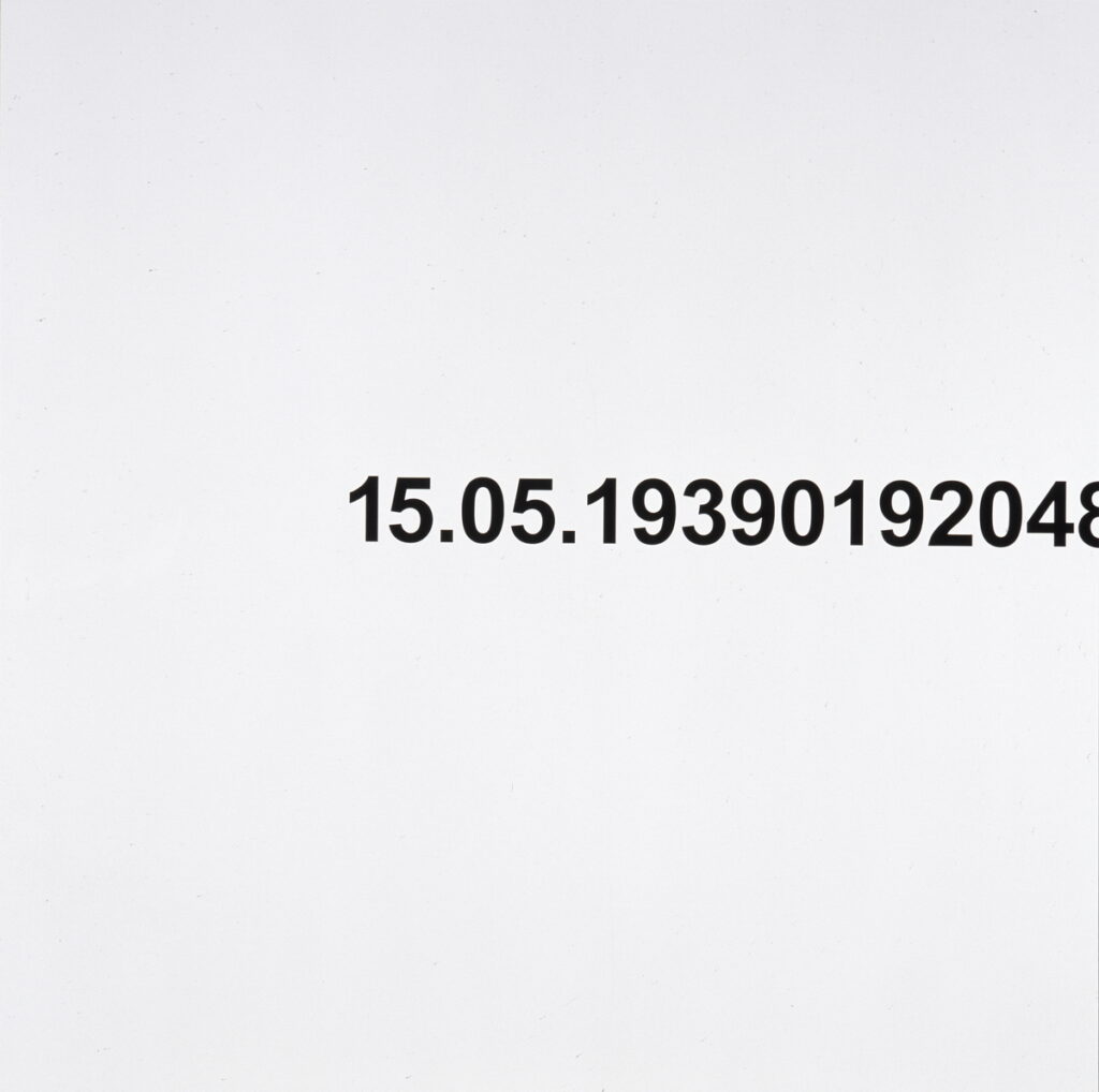 Stanisław Dróżdż, Bez tytułu (15.05.19390192048), 2003, w zbiorach Zachęty – Narodowej Galerii Sztuki