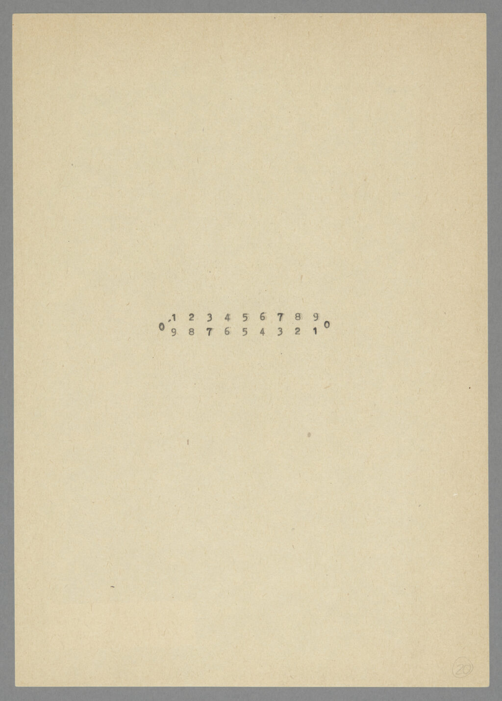 Stanisław Dróżdż, Bez tytułu (przybywanie ubywania, ubywanie przybywania). Pojęciokształty. Poezja konkretna., ok. 1970, w zbiorach Muzeum Narodowego w Krakowie.