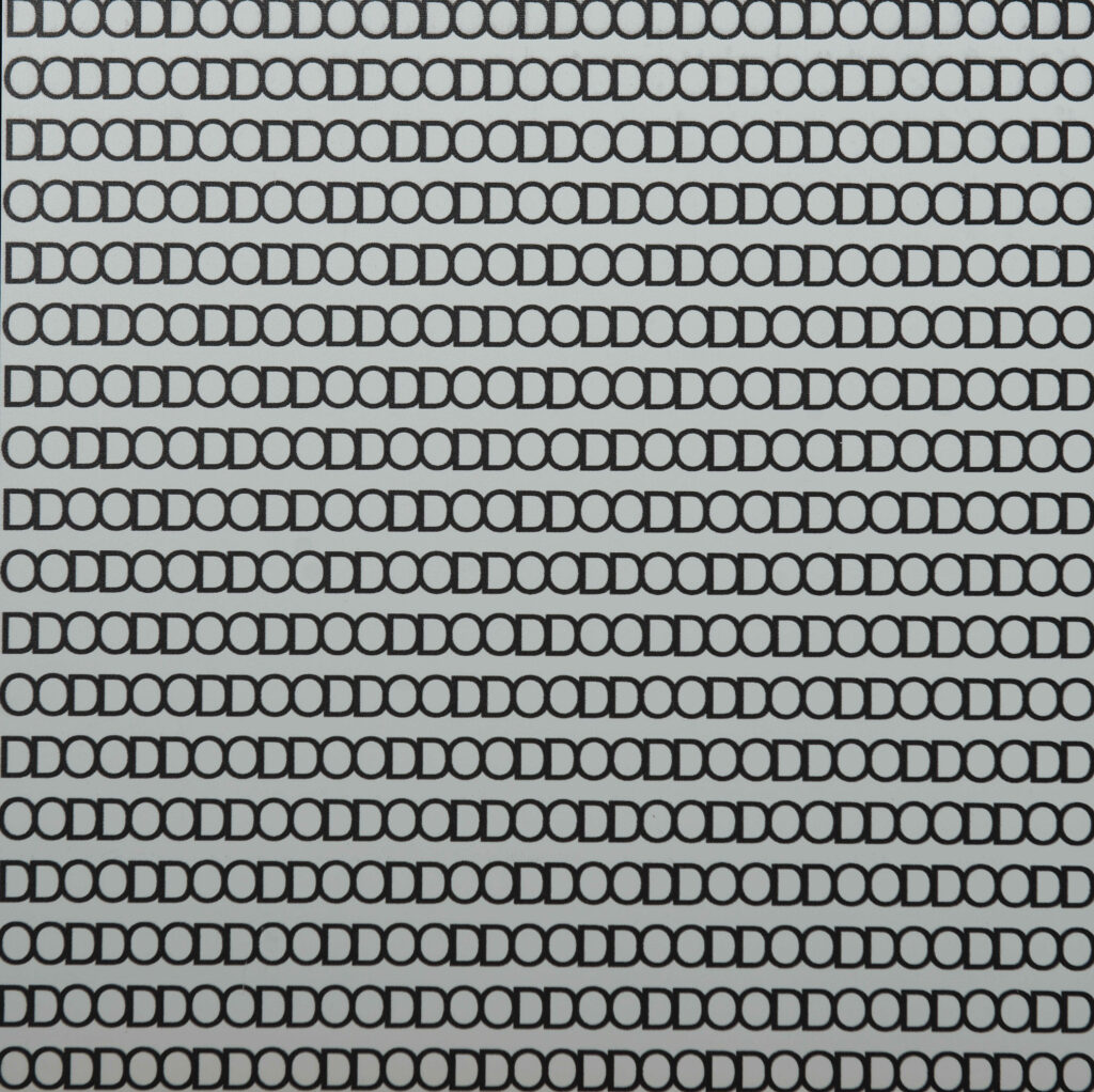 Stanisław Dróżdż, “OD DO”, wydruk, pianka, 2009, © Fot. Sylwia Mucha | Dzięki uprzejmości FOLTA Collection