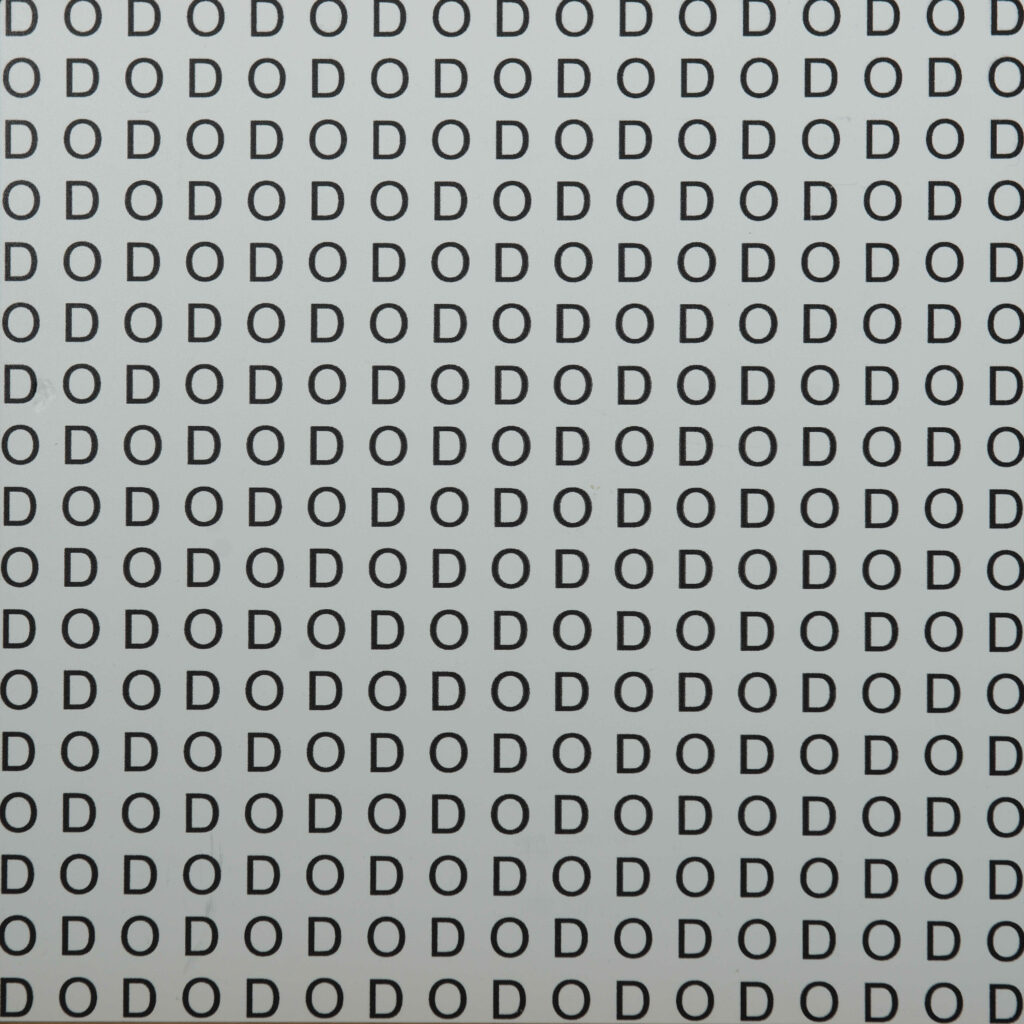 Stanisław Dróżdż, “OD DO”, wydruk, pianka, 2009, © Fot. Sylwia Mucha | Dzięki uprzejmości FOLTA Collection