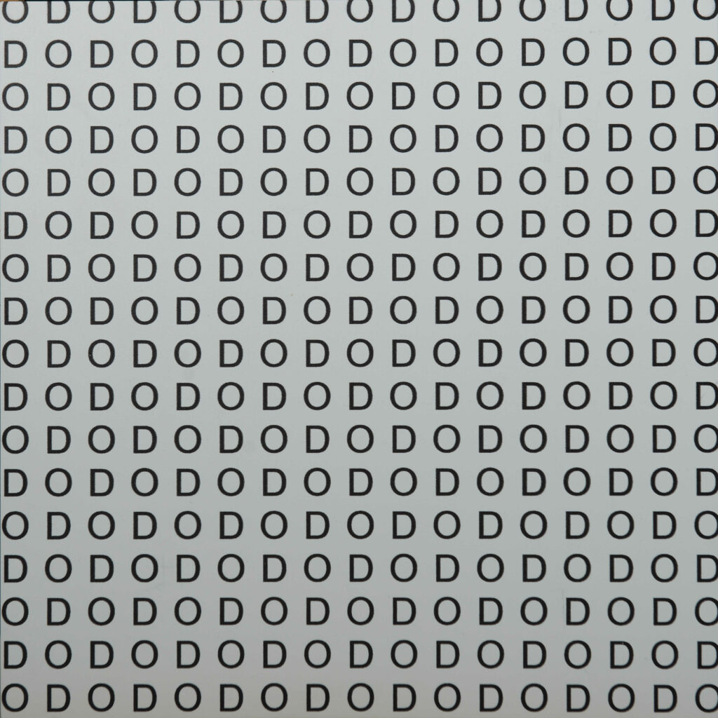 Stanisław Dróżdż, “OD DO”, wydruk, pianka, 2009, © Fot. Sylwia Mucha | Dzięki uprzejmości FOLTA Collection