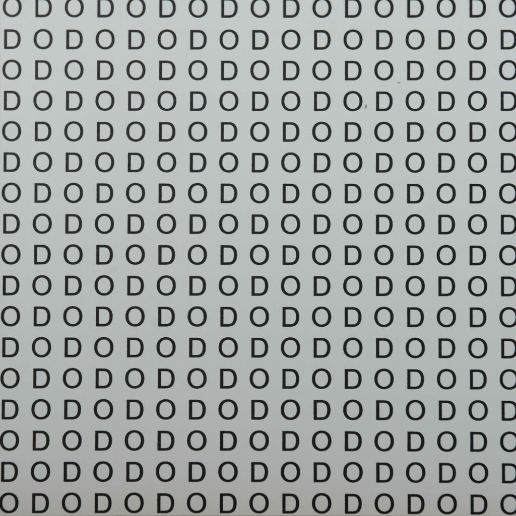 Stanisław Dróżdż, “OD DO”, wydruk, pianka, 2009, © Fot. Sylwia Mucha | Dzięki uprzejmości FOLTA Collection