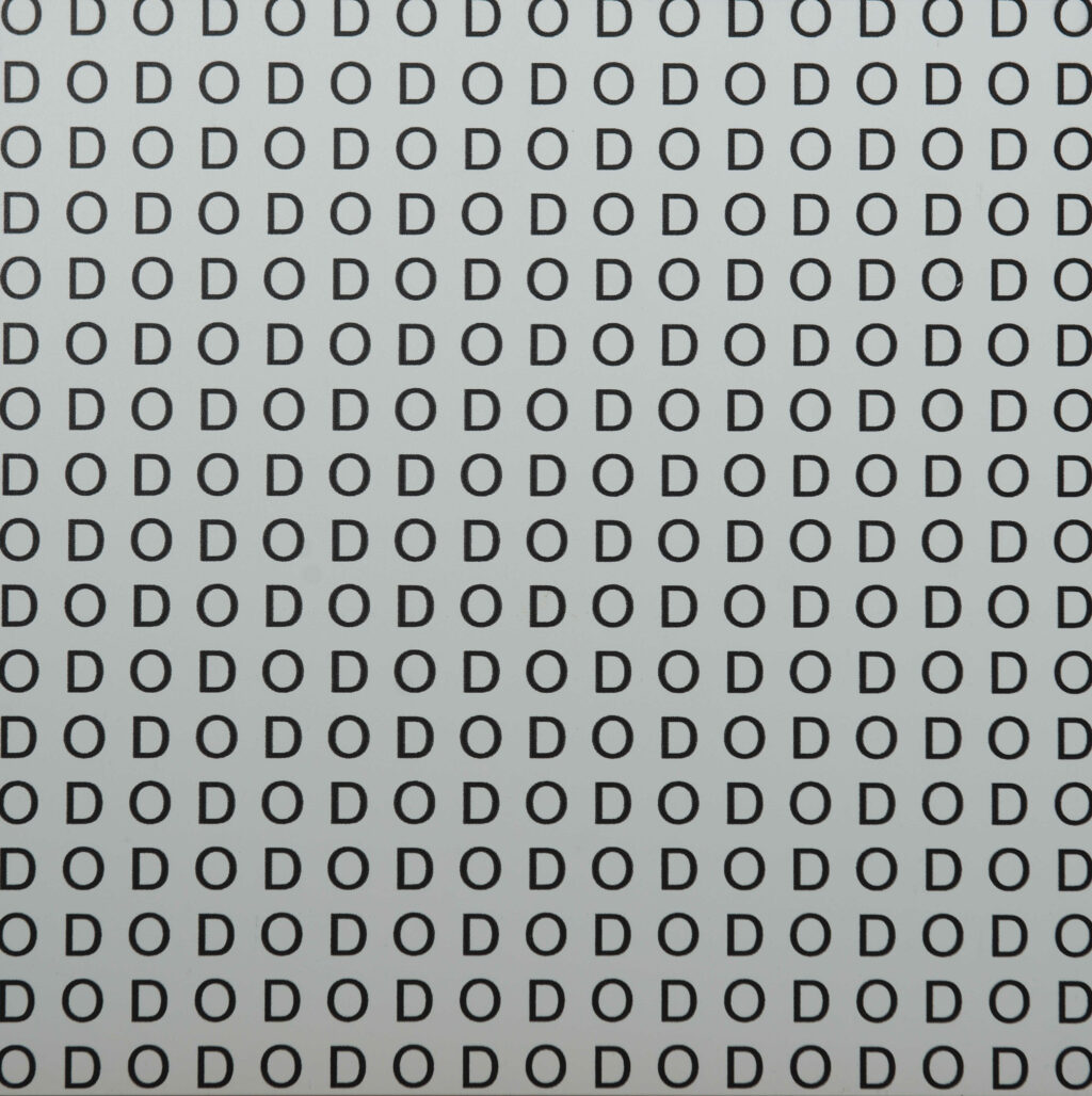 Stanisław Dróżdż, “OD DO”, wydruk, pianka, 2009, © Fot. Sylwia Mucha | Dzięki uprzejmości FOLTA Collection