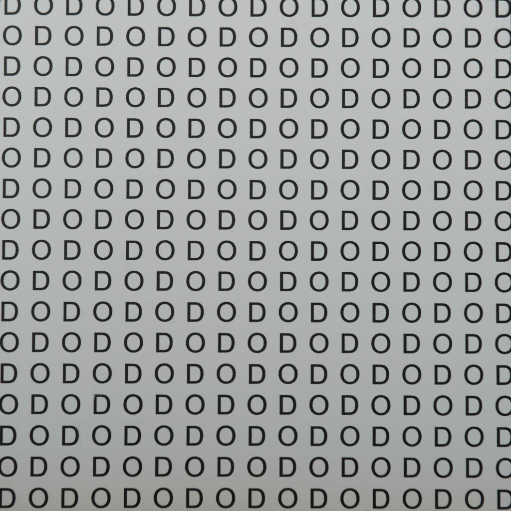 Stanisław Dróżdż, “OD DO”, wydruk, pianka, 2009, © Fot. Sylwia Mucha | Dzięki uprzejmości FOLTA Collection